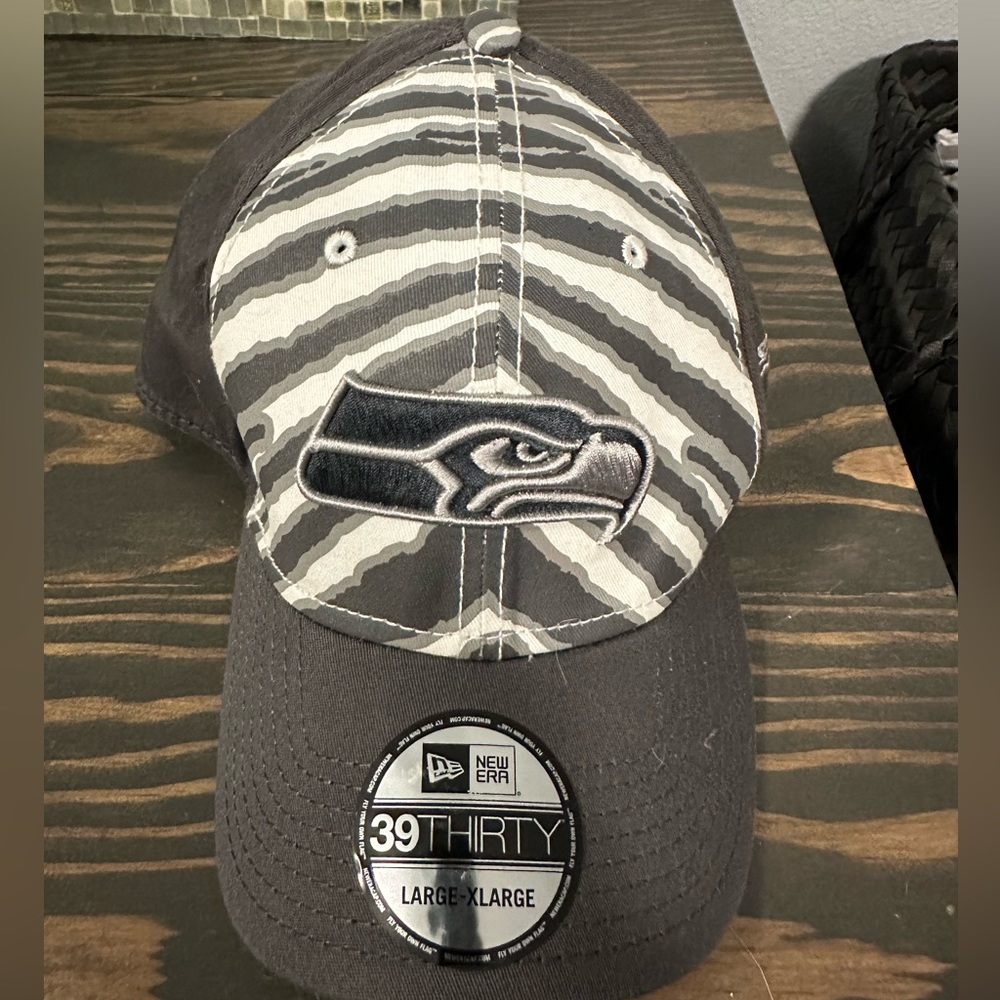 Seahawks Zebra stripe fitted hat